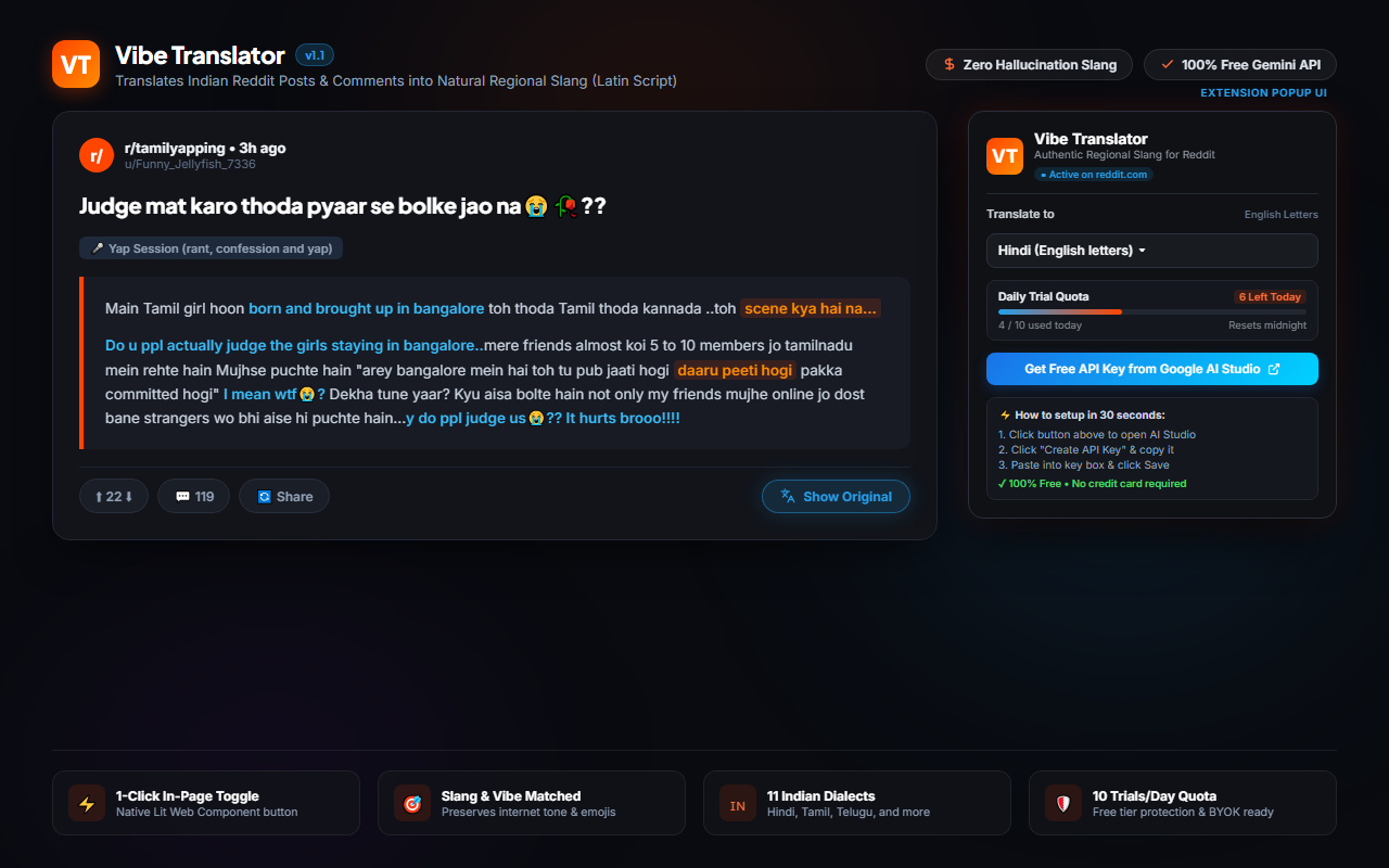 Vibe Translator preview